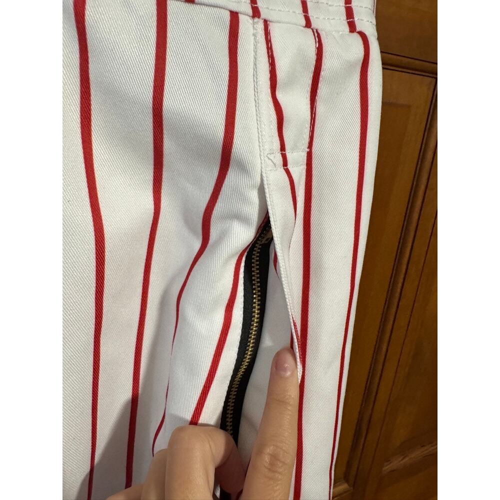FOCO Philadelphia Phillies Men’s Pinstripe Bib Overalls White Red MLB Size S - Picture 6 of 13